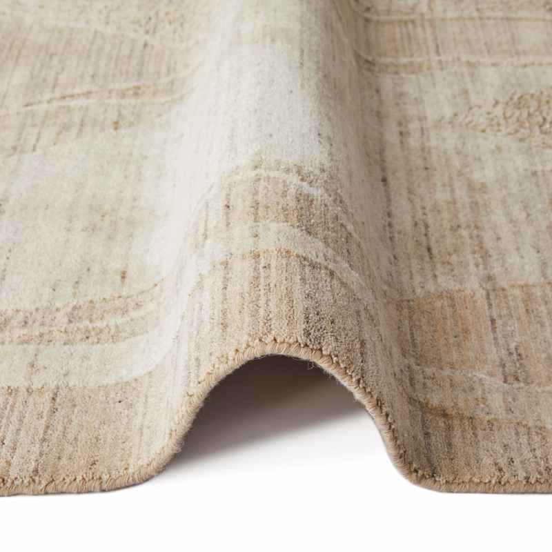 Dune DU147 Wave Wool Rugs by Concept Looms in Beige