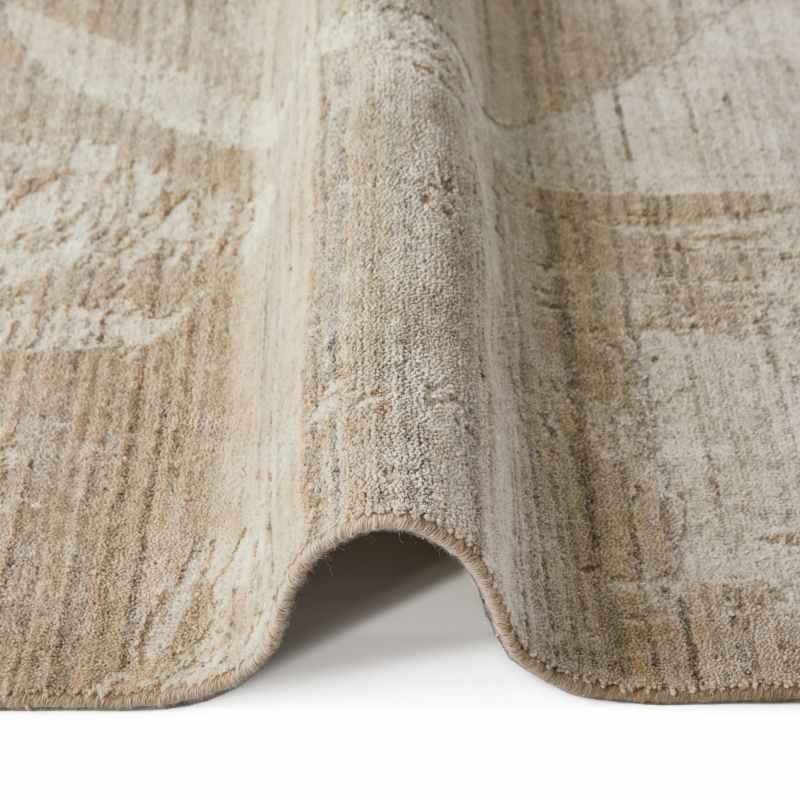 Dune DU155 Wave Wool Rugs by Concept Looms in Beige