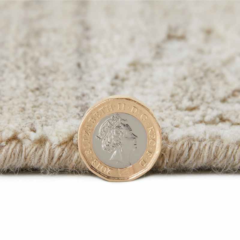 Dune DU155 Wave Wool Rugs by Concept Looms in Beige