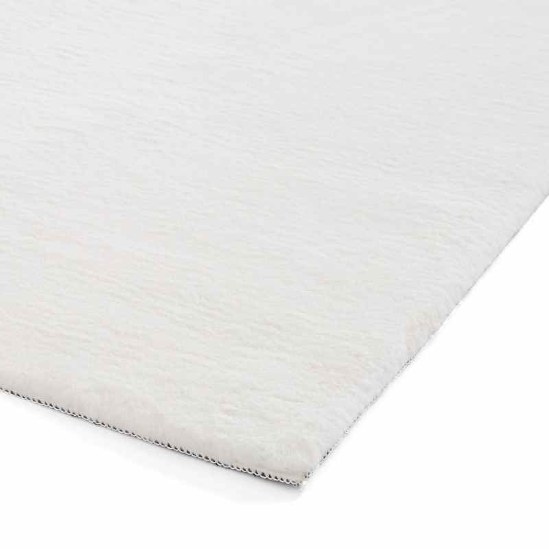 Snug Rug Modern Plain Soft Rugs in White