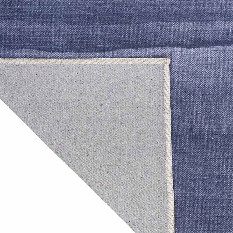 Calvin Klein LDR01 CK031 Launder Washable Runner Rugs in Grey Blue