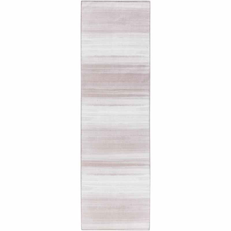 Calvin Klein LDR01 CK031 Launder Washable Runner Rugs in Ivory White