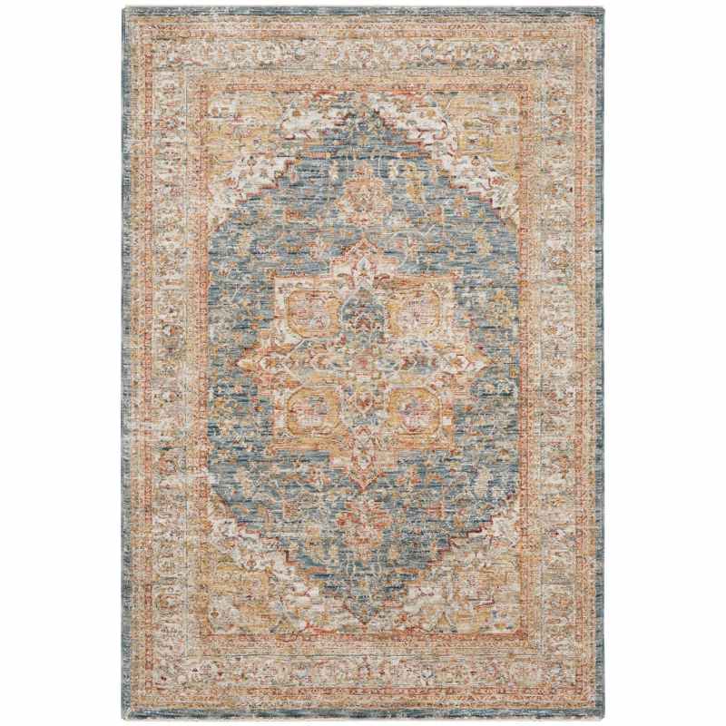 Nourison Sahar SHR06 Traditional Rugs in Ivory Blue