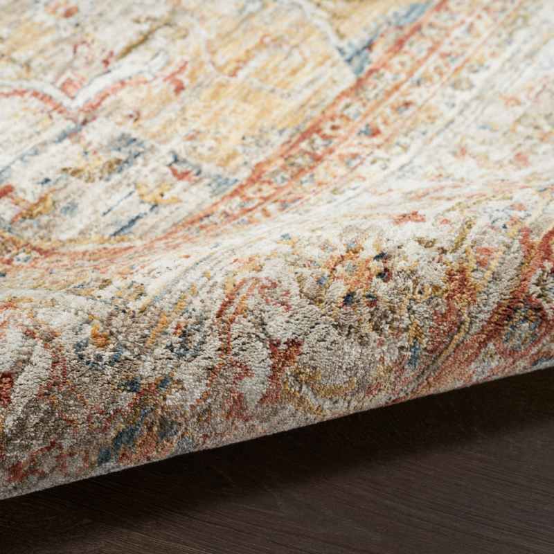 Nourison Sahar SHR06 Traditional Runner Rugs in Ivory Rust