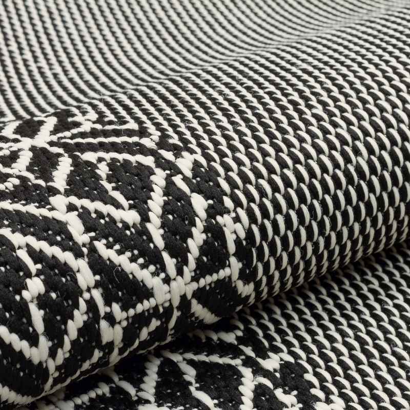 Concept Looms Terrazzo TRZ01 Indoor Outdoor Rugs in Black