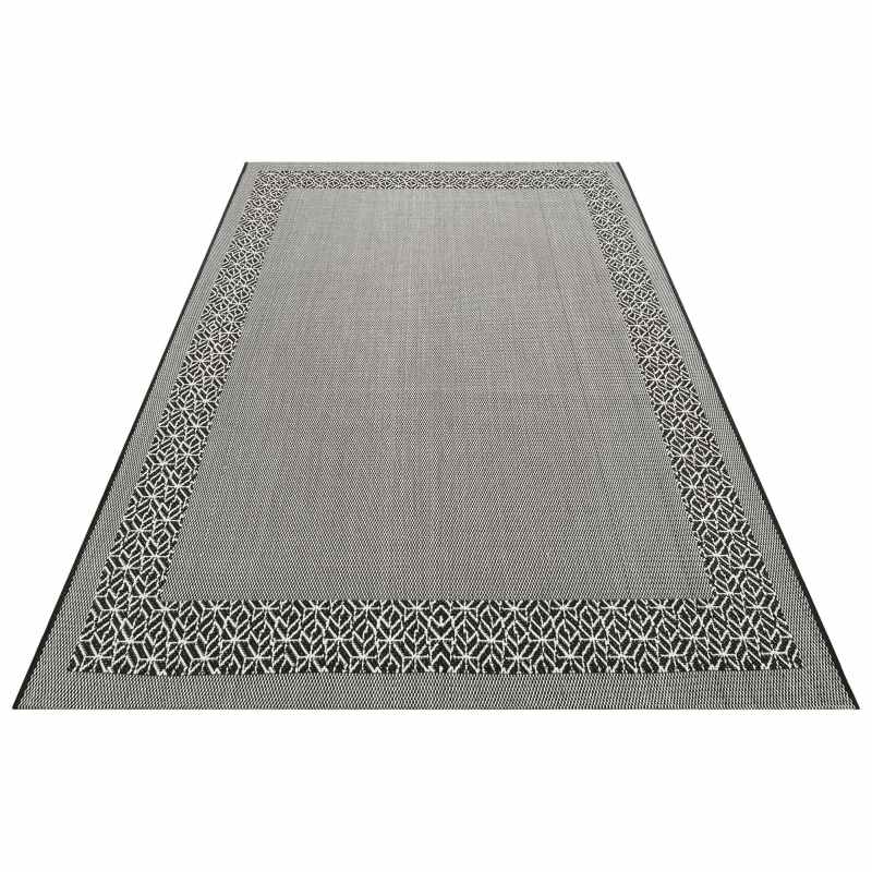 Concept Looms Terrazzo TRZ01 Indoor Outdoor Rugs in Black
