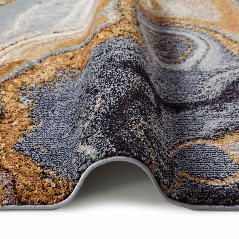 Concept Looms Amara AMA107 Marble Rugs in Blue Bronze