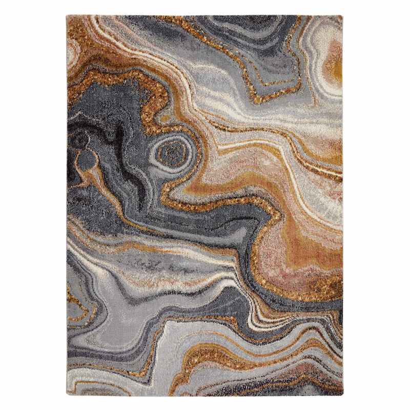 Concept Looms Amara AMA107 Marble Rugs in Blue Bronze