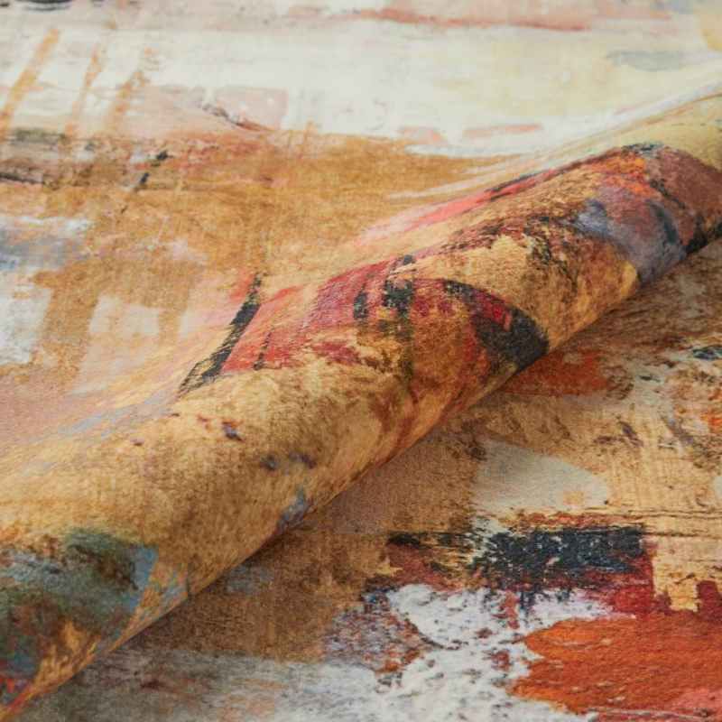 Concept Looms Lux Washable LUX03 Rugs in Beige Multi