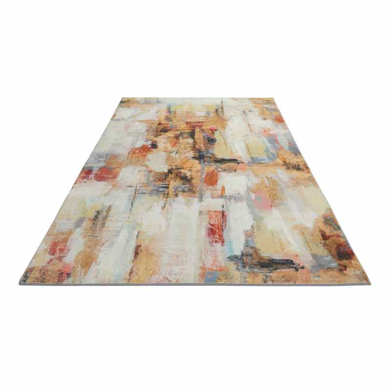 Concept Looms Lux Washable LUX03 Rugs in Beige Multi