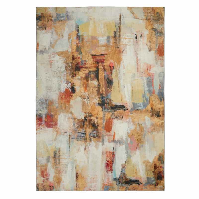 Concept Looms Lux Washable LUX03 Rugs in Beige Multi