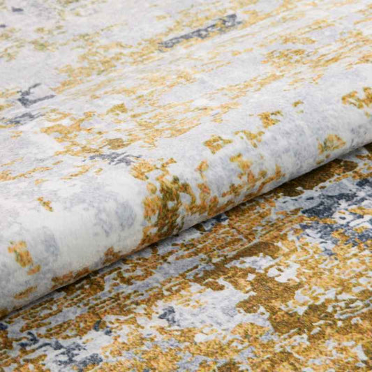 Concept Looms Lux Washable LUX09 Rugs in Ivory Gold