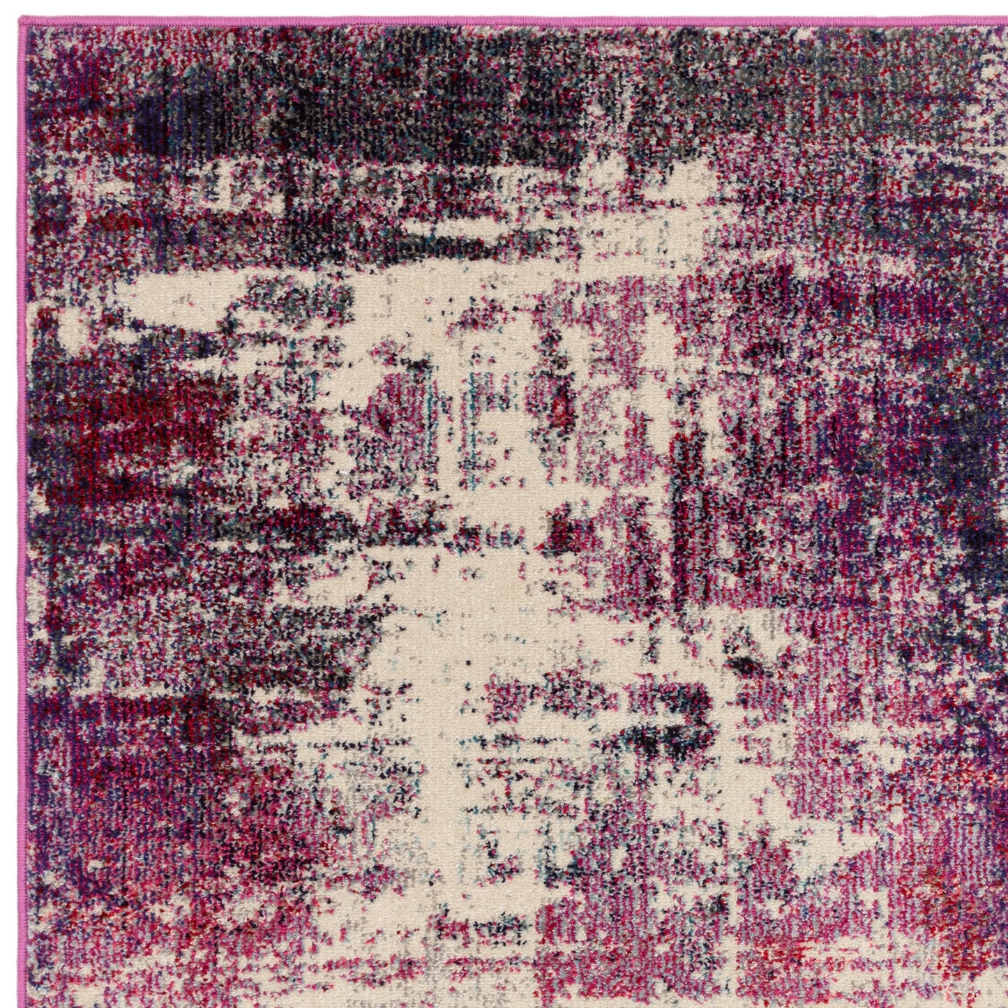Colores Cloud Magenta Distressed Rugs in CO08 Purple