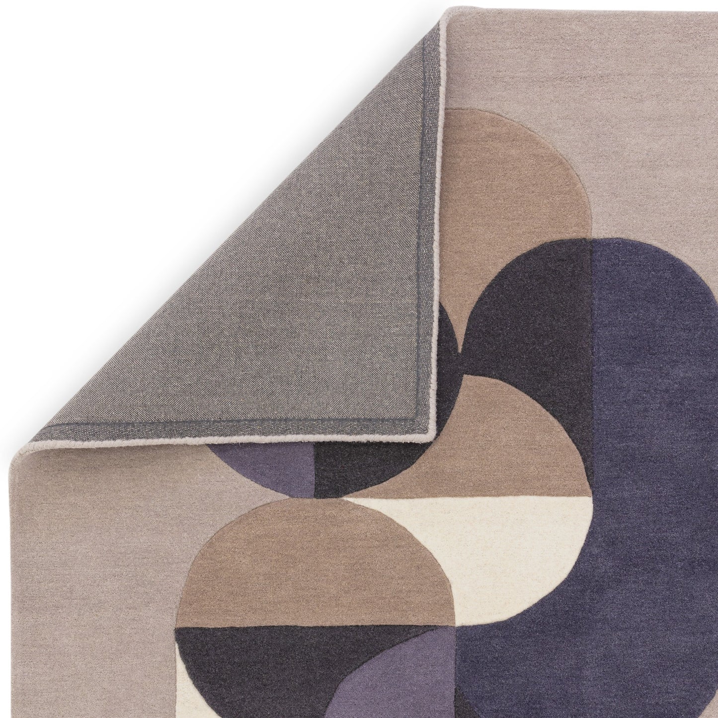 Matrix Statement MAX92 Wool Geometric Rugs in Light Grey