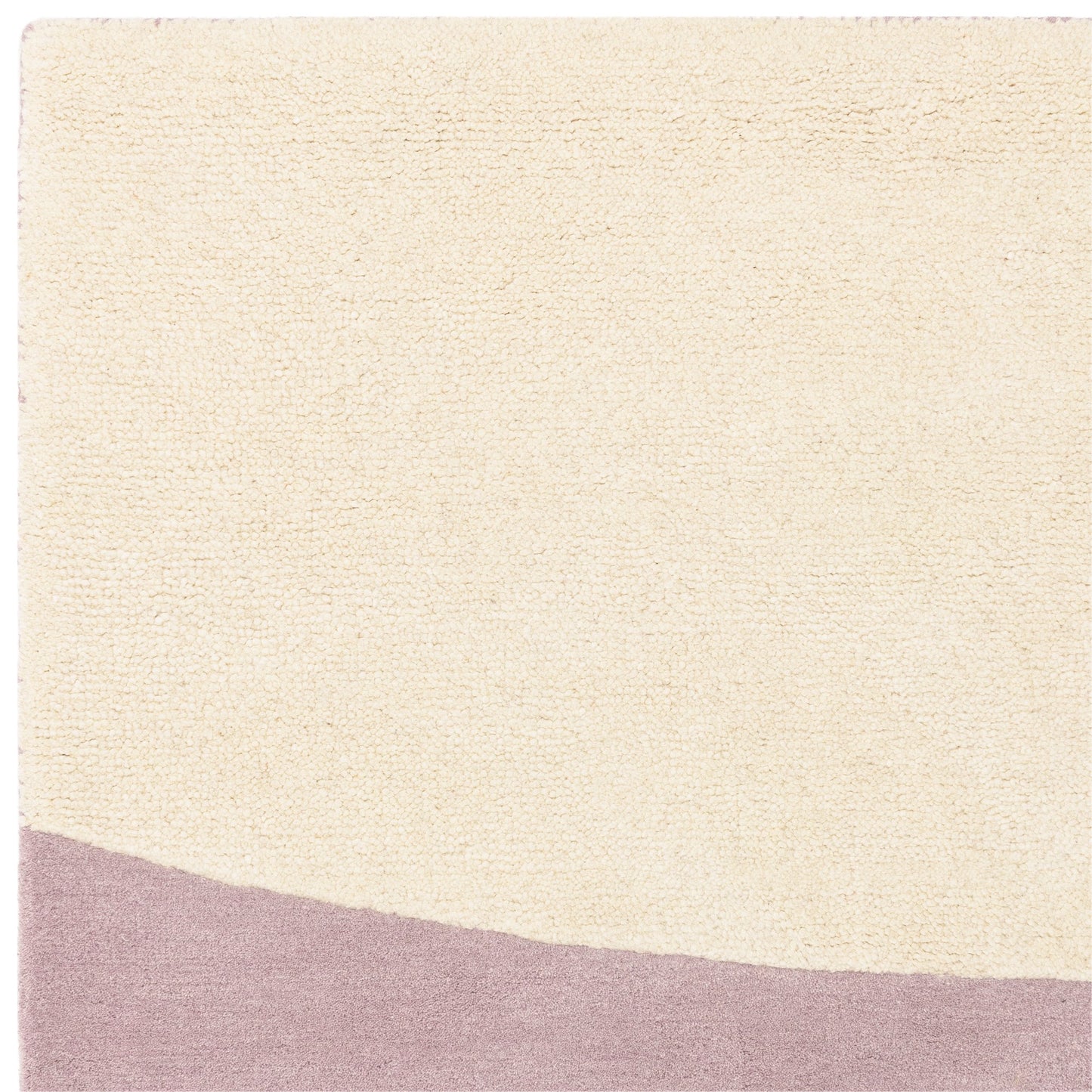 Canvas Pebble 02 Modern Wool Abstract Rugs in Purple
