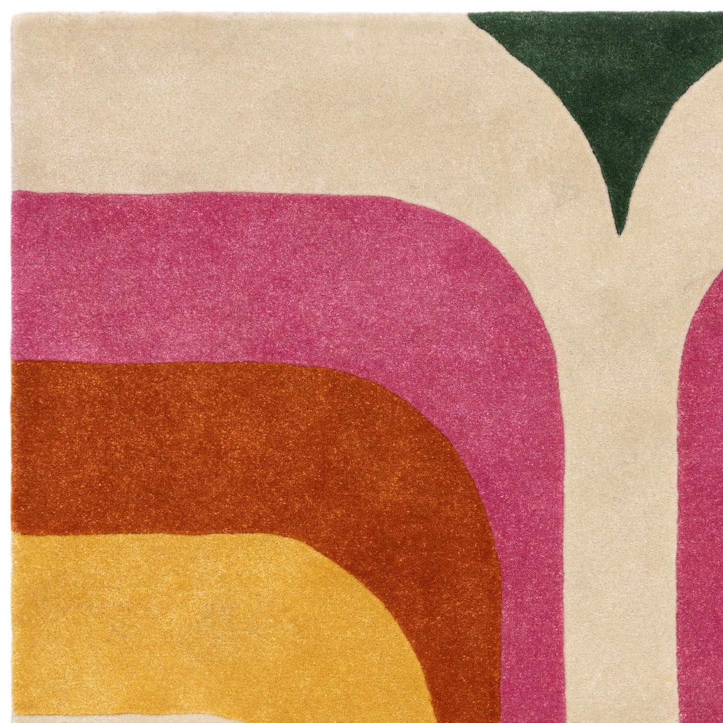 Romy Retro 01 Geometric Modern Rugs in Pink