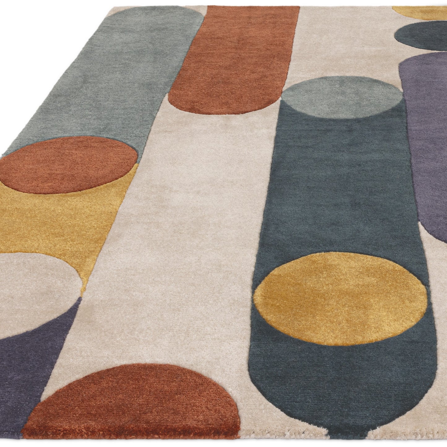 Romy Morse 07 Geometric Modern Rugs in Multi