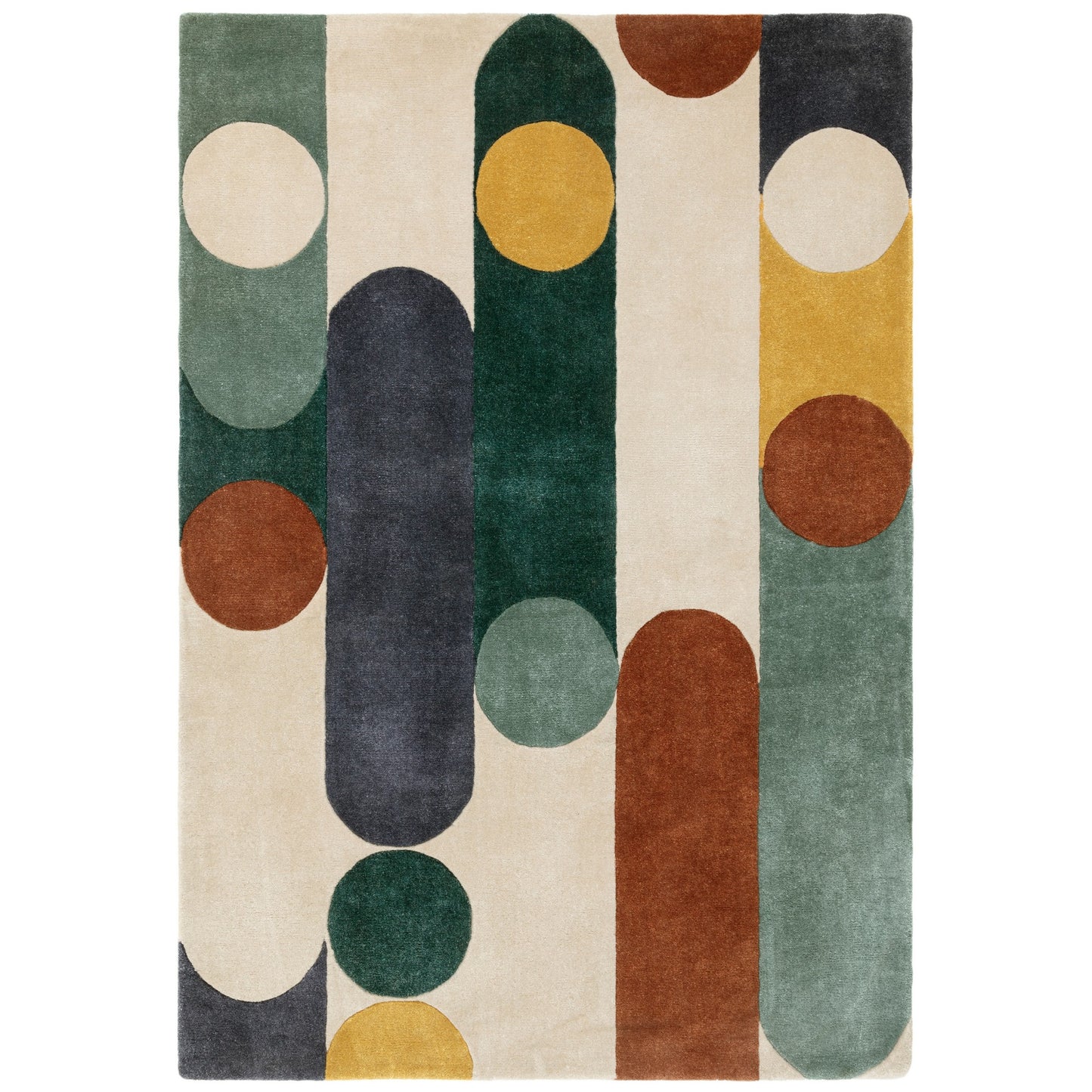 Romy Morse 07 Geometric Modern Rugs in Multi
