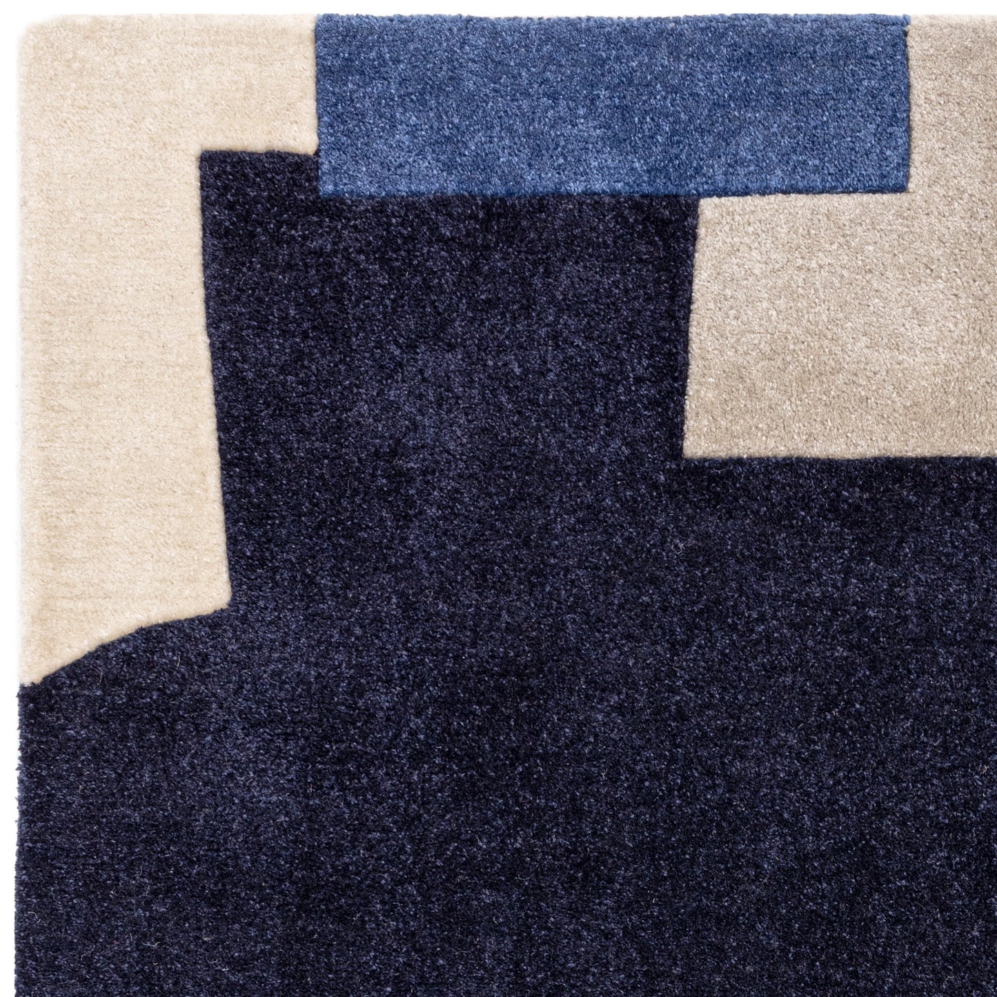 Romy Elements 11 Geometric Modern Rugs in Blue