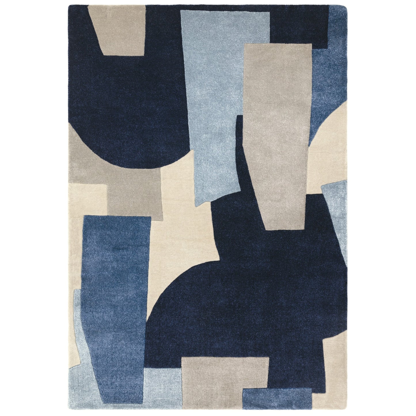 Romy Elements 11 Geometric Modern Rugs in Blue
