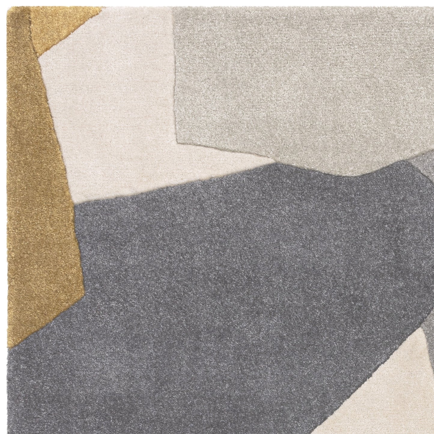 Romy Elements 10 Geometric Modern Rugs in Ochre