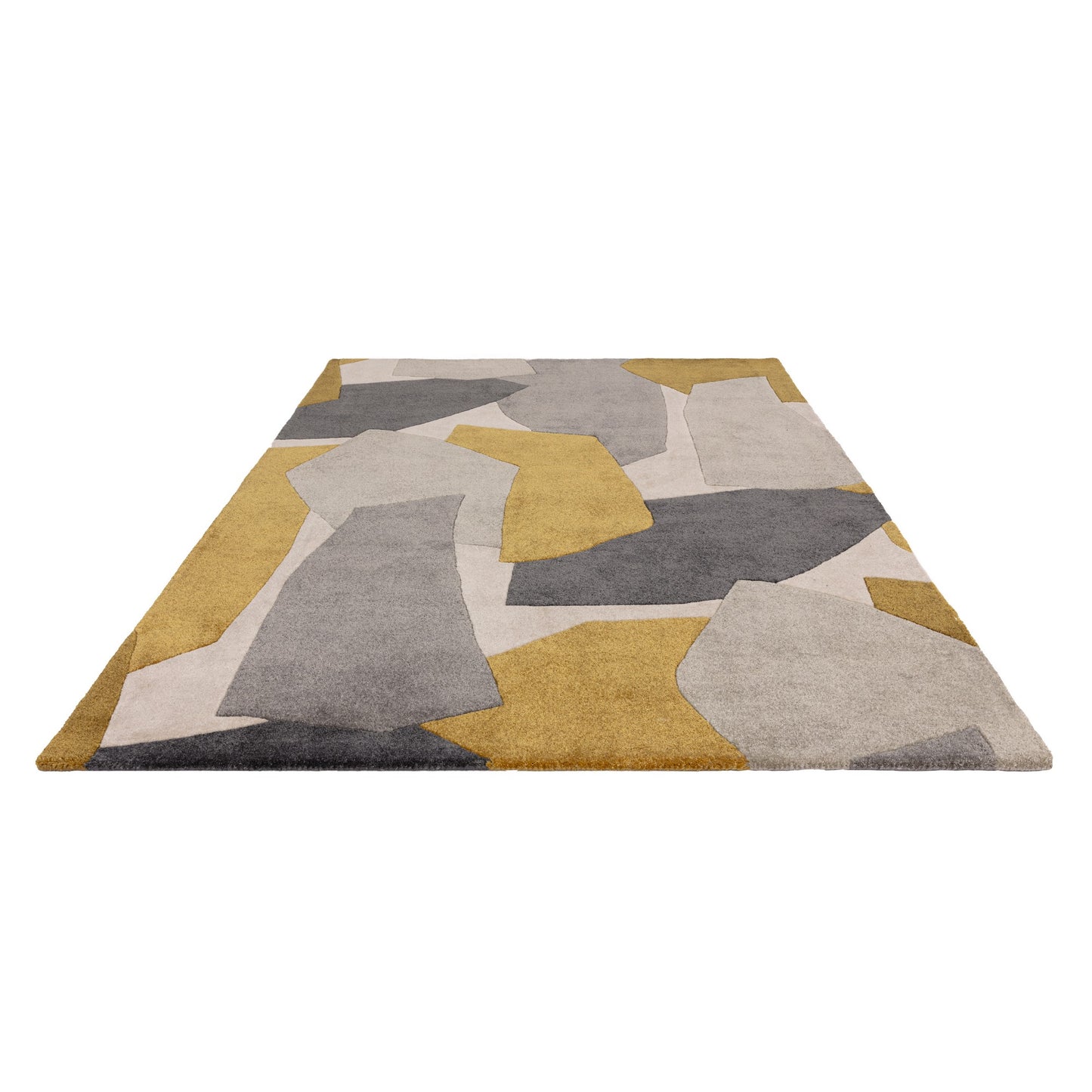 Romy Elements 10 Geometric Modern Rugs in Ochre