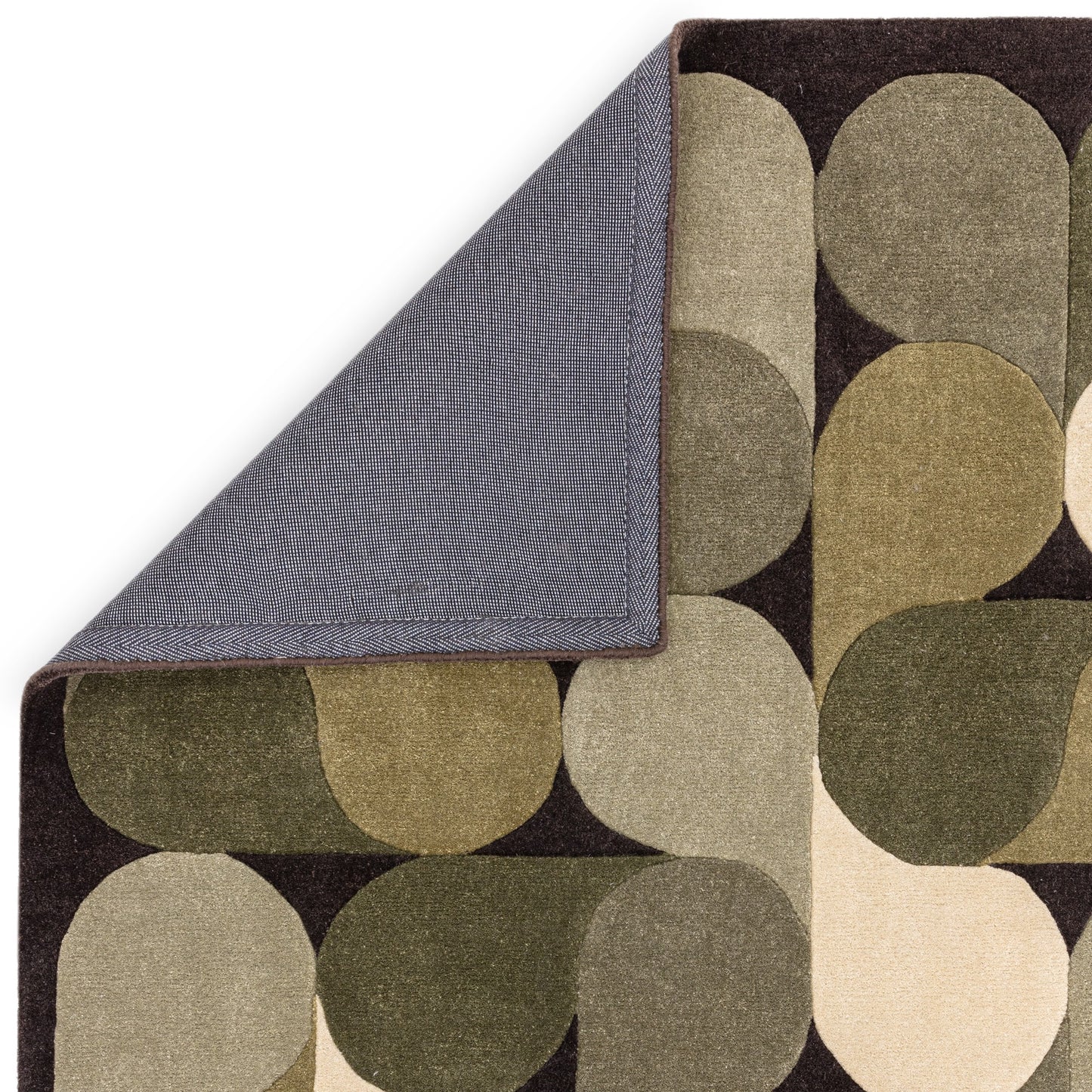 Romy Jive 15 Geometric Modern Rugs in Green