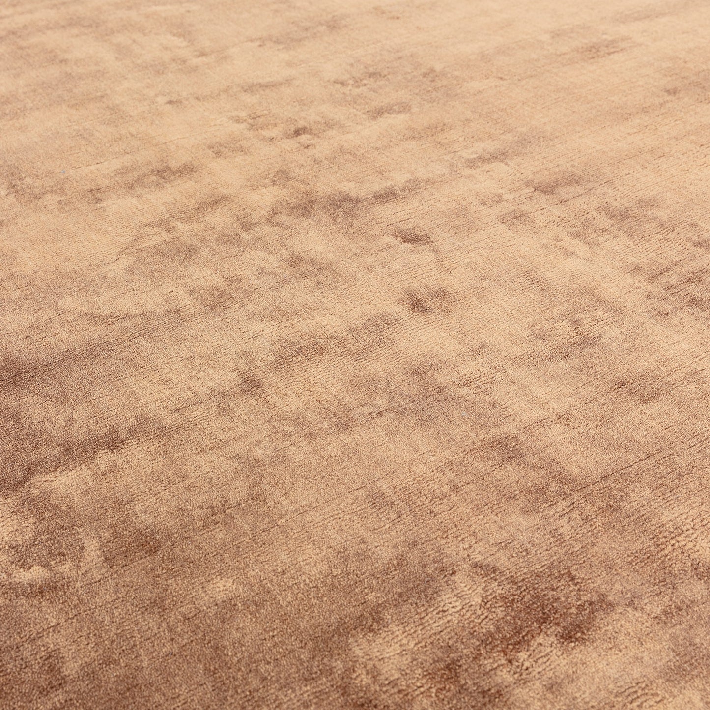 Gleam Modern Plain High Shine Rugs in Terracotta Orange