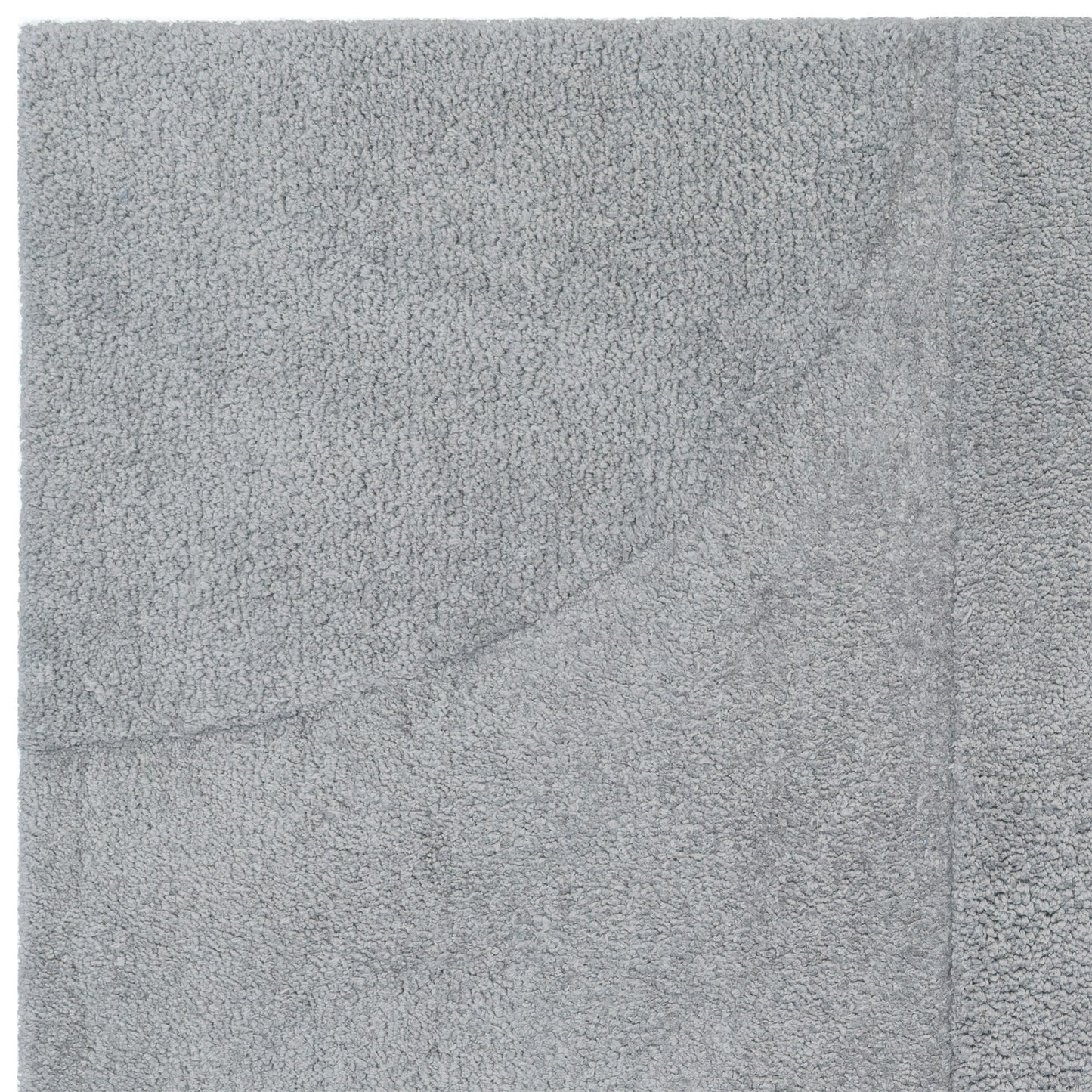 Tova Modern Plain Carved Geometric Rugs in Blue