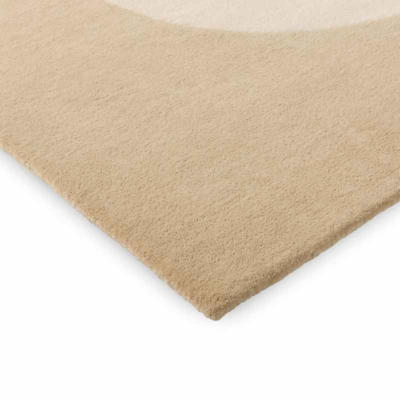 Seireeni Wool Abstract Rugs 132707 by Marimekko in Warm Beige