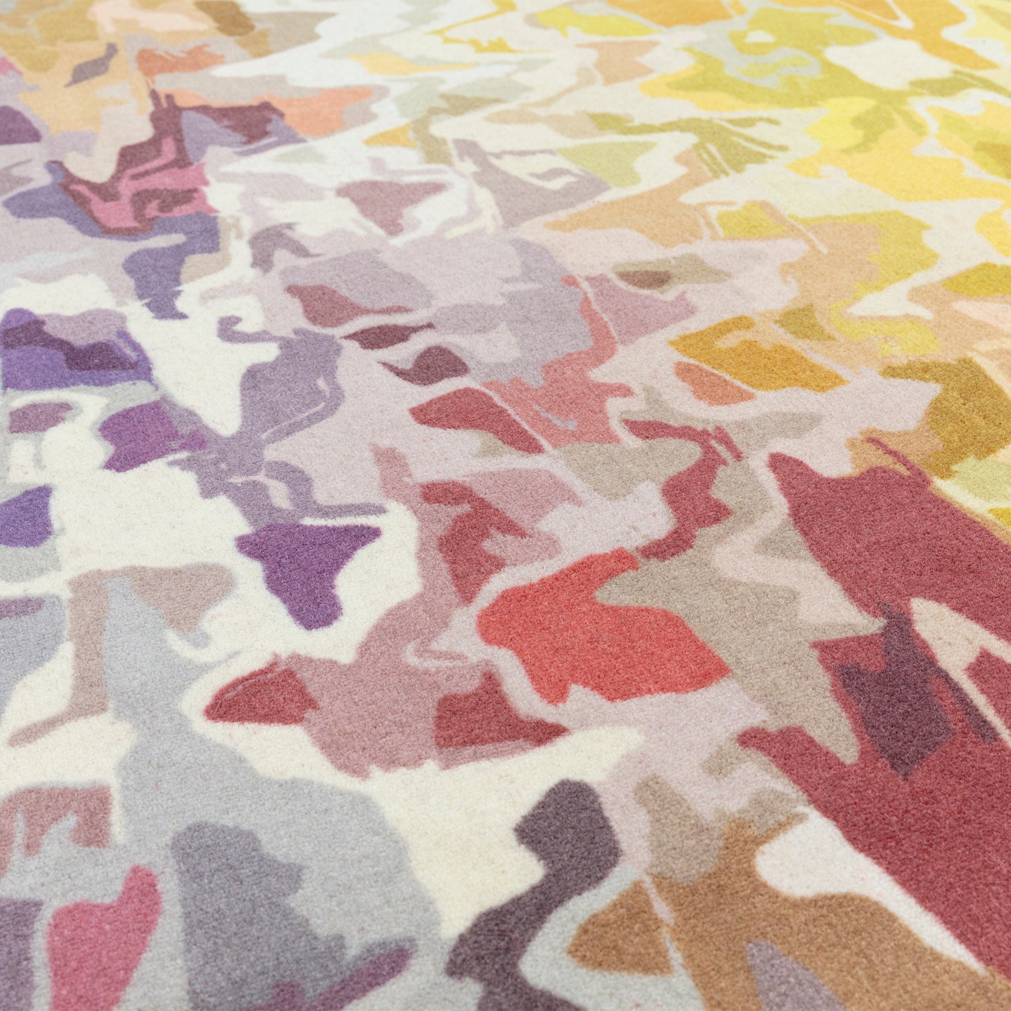 Vision Stipple Modern Abstract Wool Rug in Multi