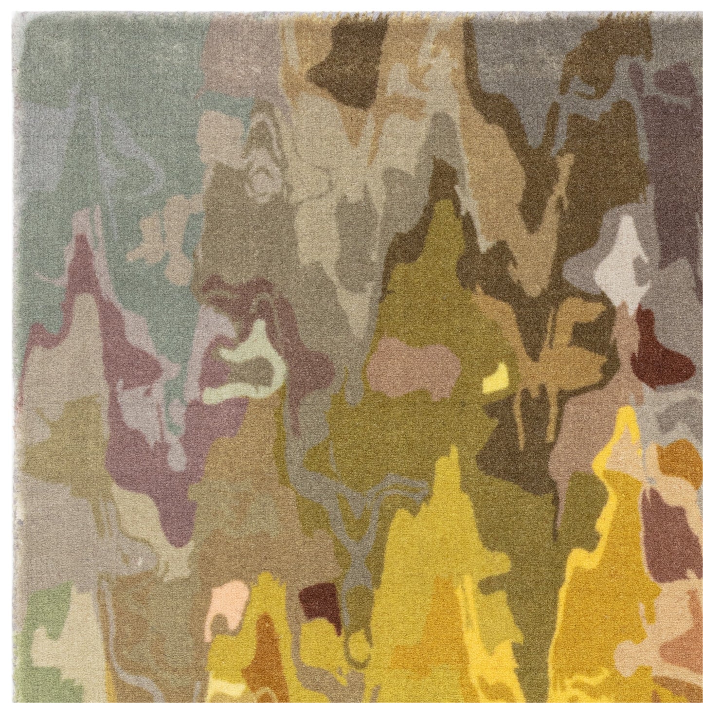 Vision Stipple Modern Abstract Wool Rug in Multi