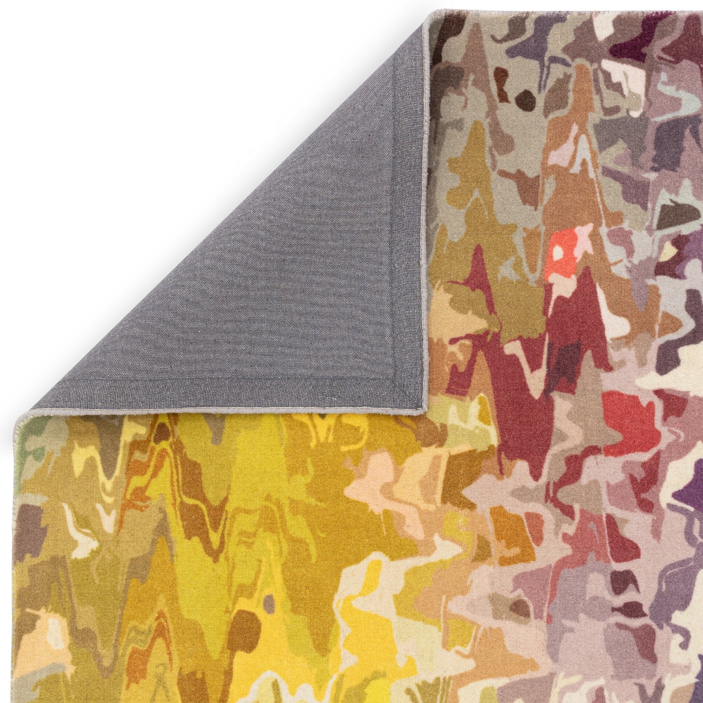 Vision Stipple Modern Abstract Wool Rug in Multi