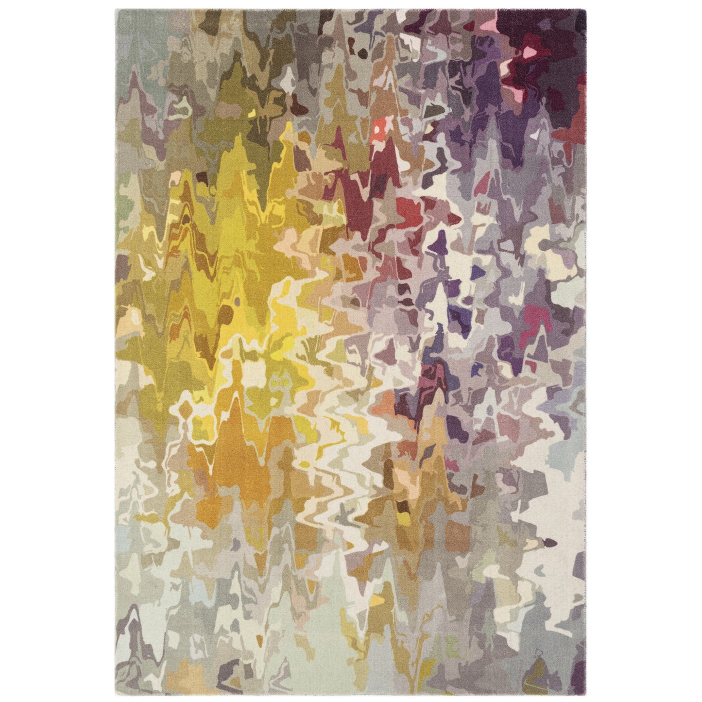 Vision Stipple Modern Abstract Wool Rug in Multi