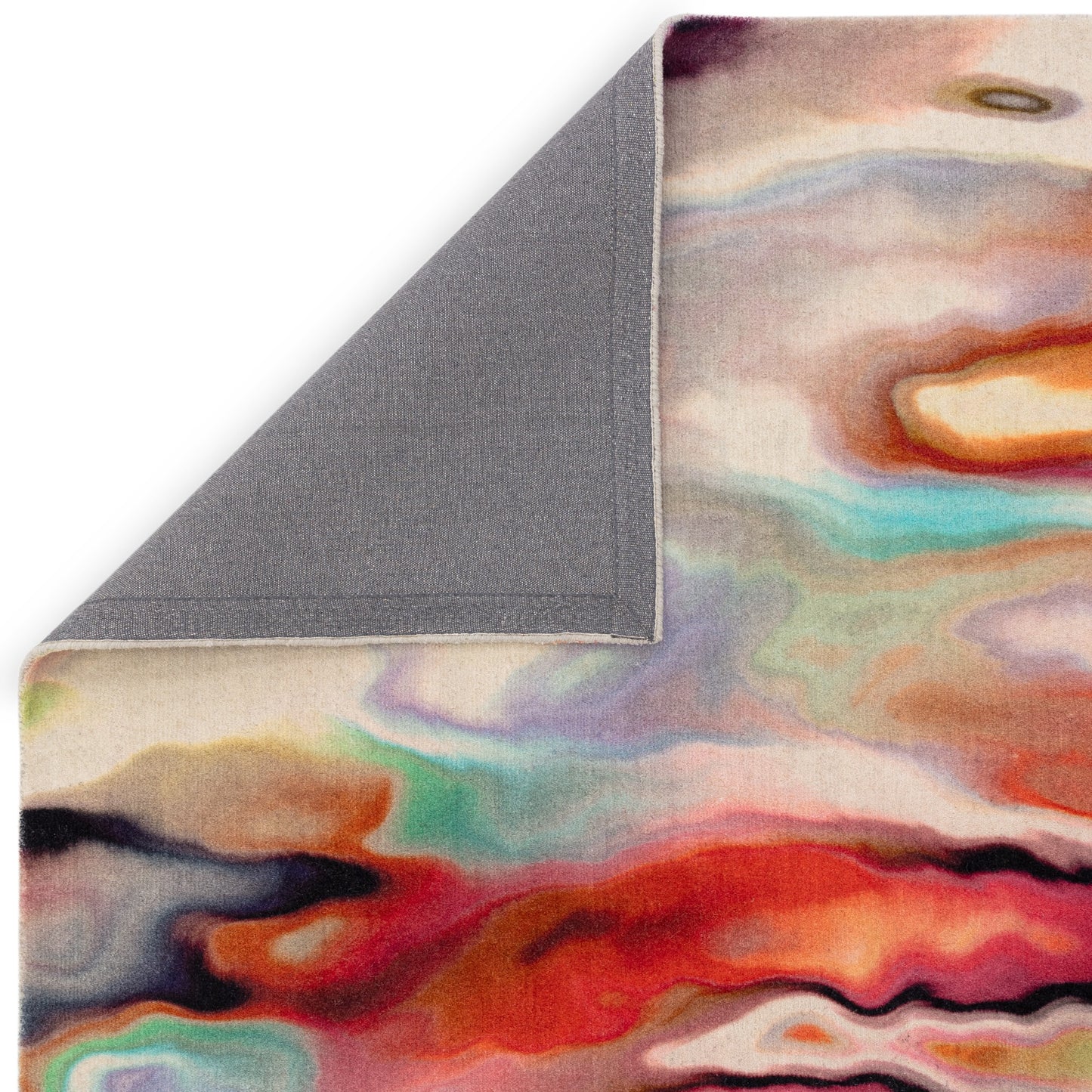Vision Impression Modern Abstract Wool Rug in Multi