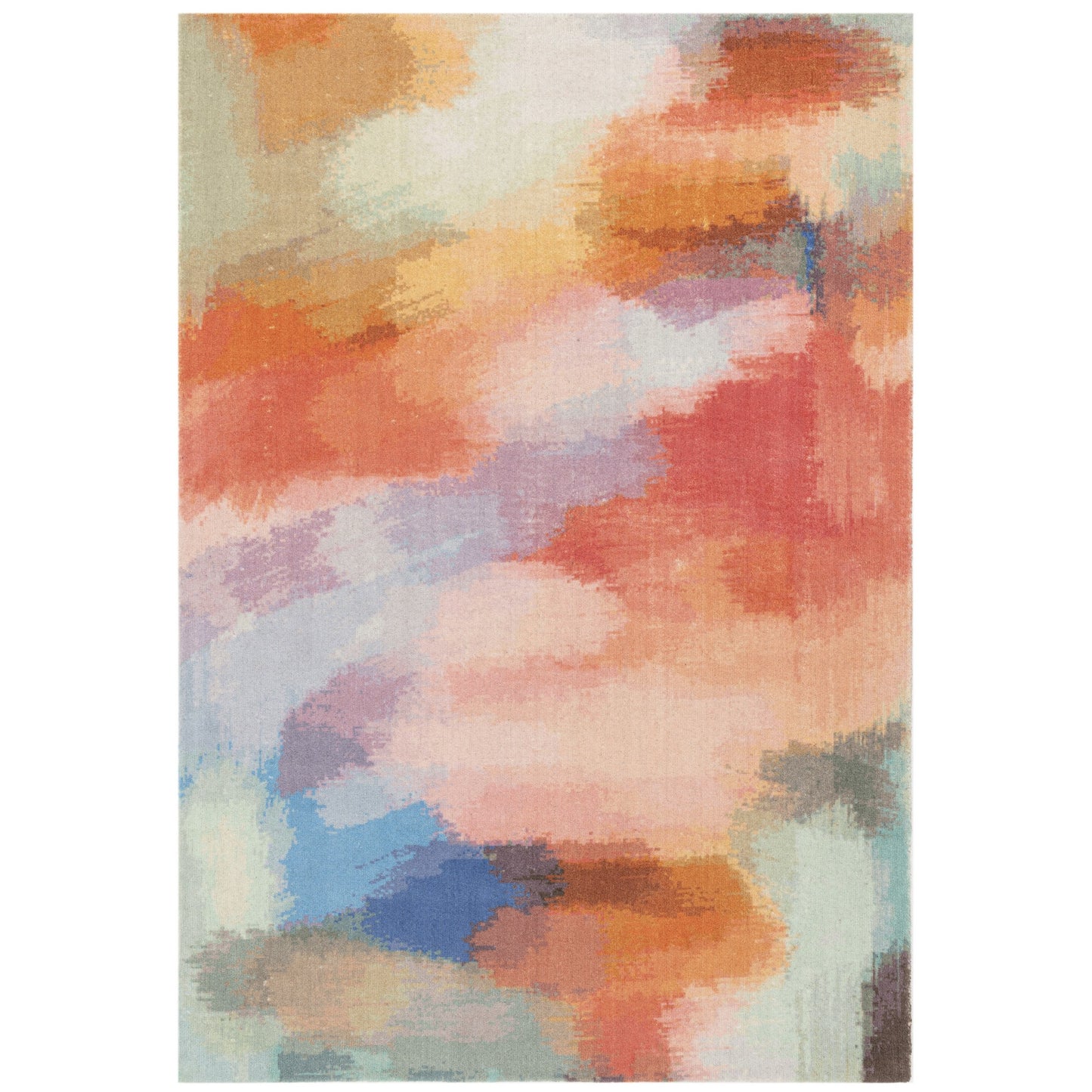 Vision Diffuse Modern Abstract Wool Rug in Multi