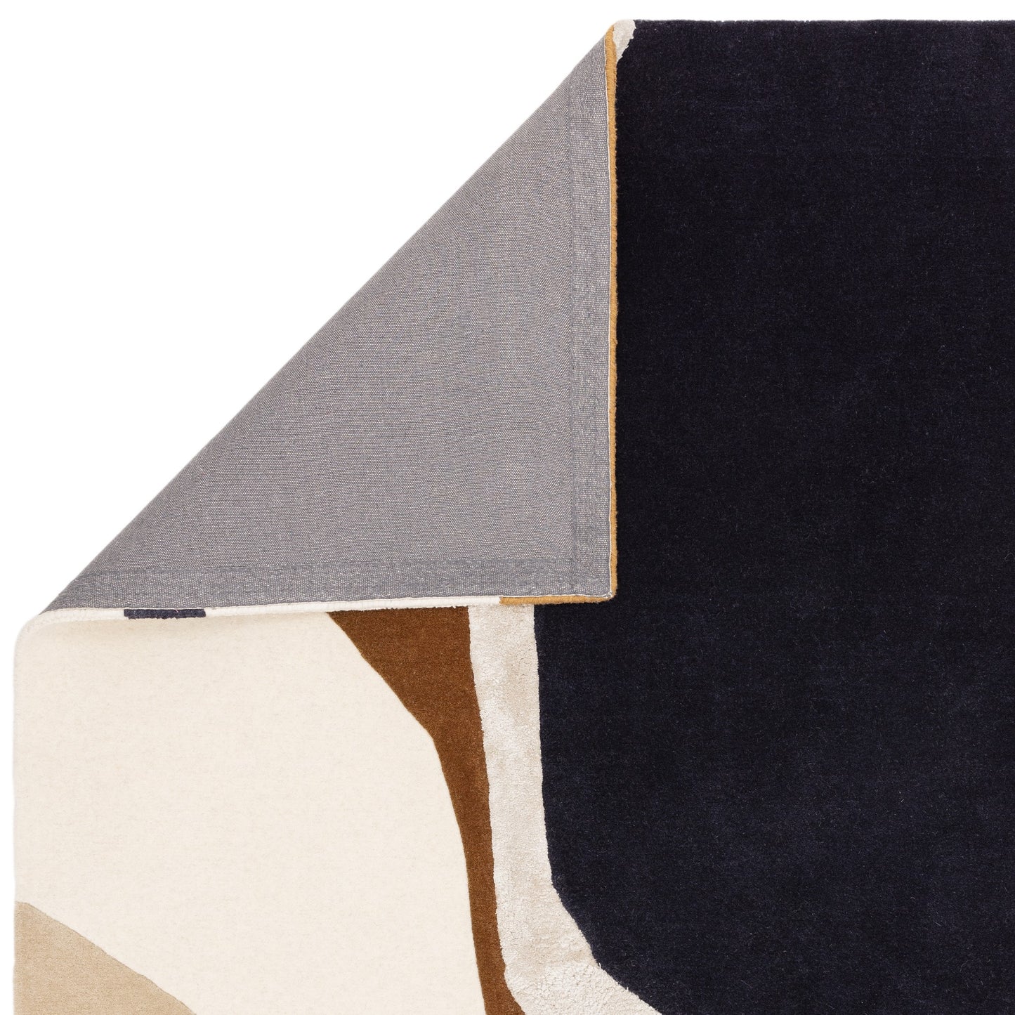 Matrix Signature MAX105 Wool Abstract Rugs in Rust Brown