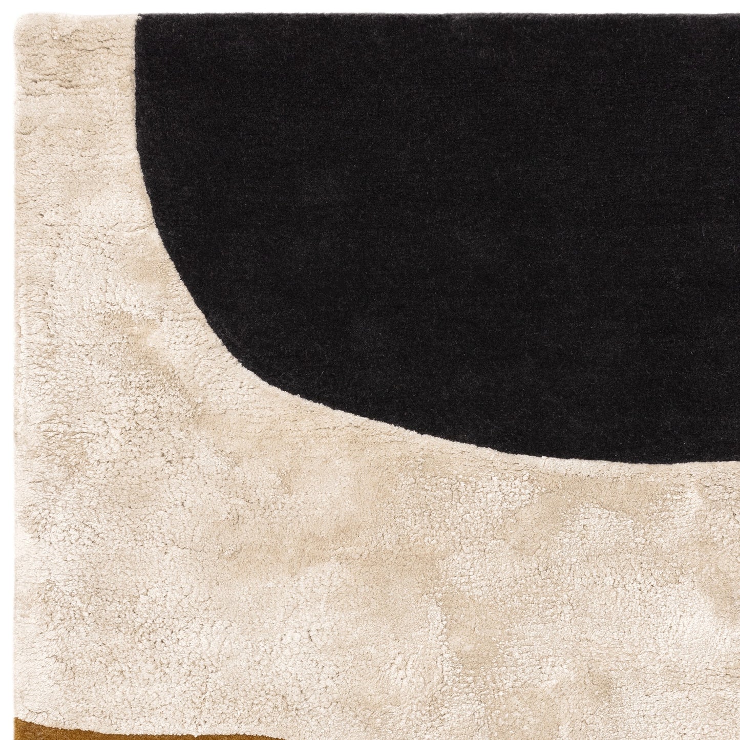 Matrix Signature MAX104 Wool Abstract Rugs in Ochre Yellow