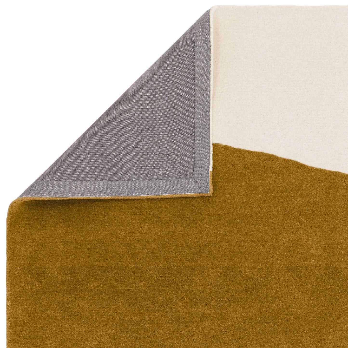 Matrix Signature MAX104 Wool Abstract Rugs in Ochre Yellow