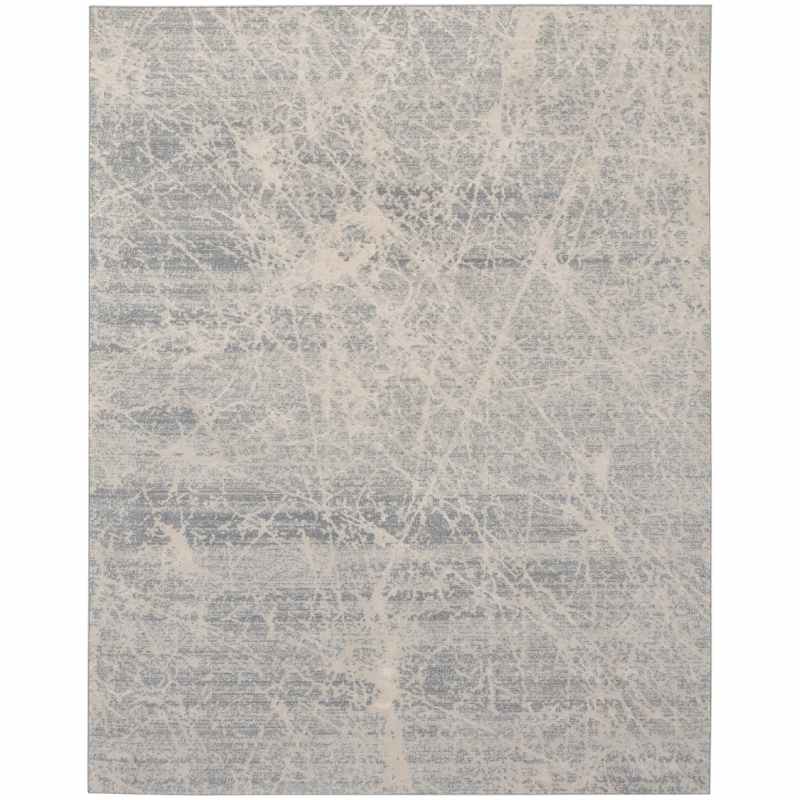 Nourison Exhale Abstract Rugs EXL02 in Ivory Grey