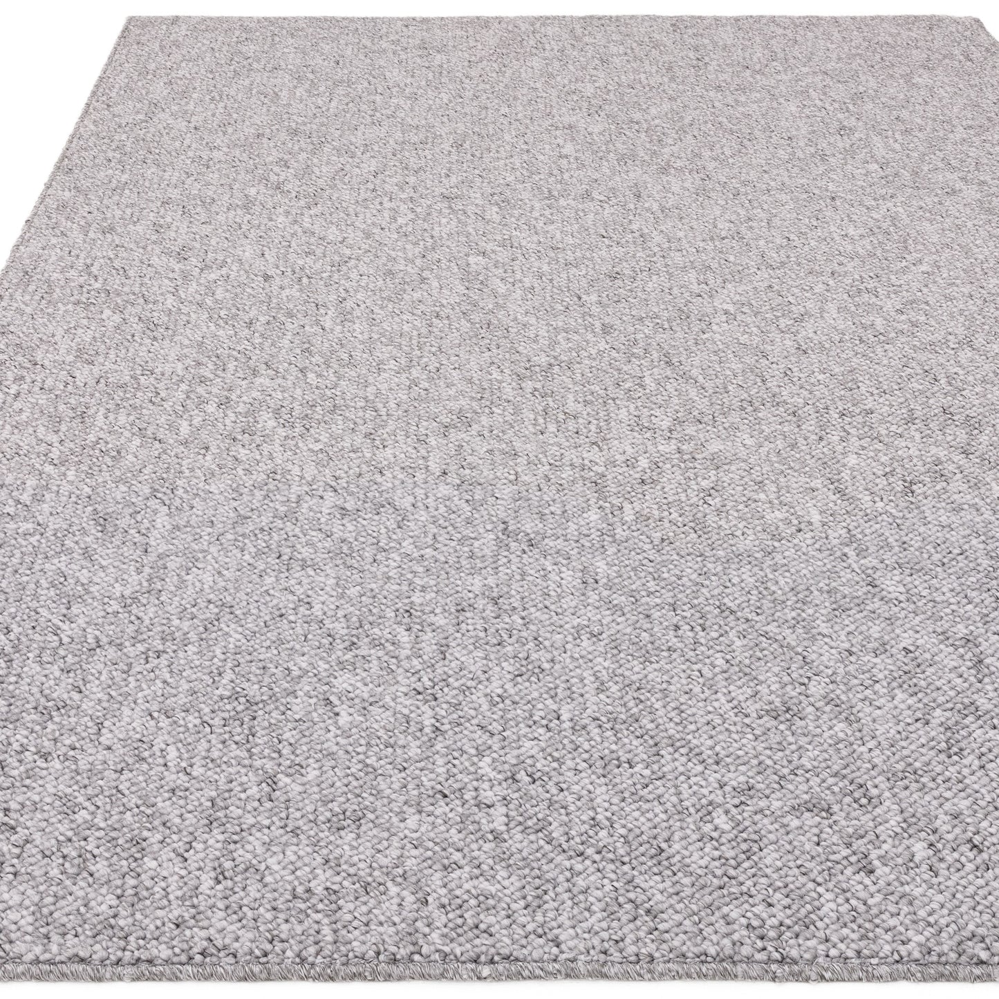 Boden Boho Washable Plain Textured Rugs in Grey