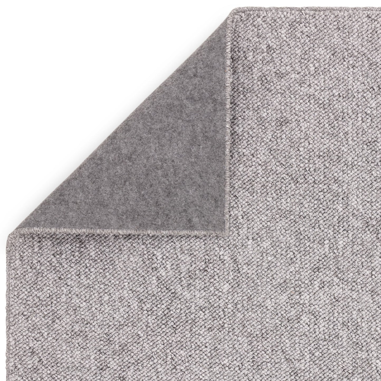 Boden Boho Washable Plain Textured Rugs in Grey