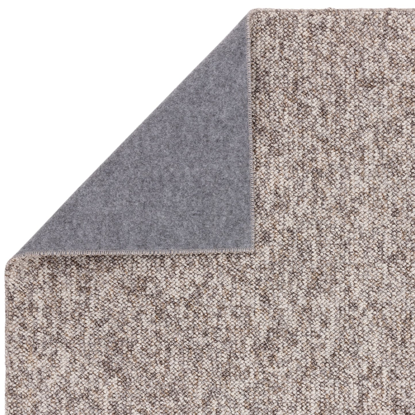 Boden Boho Washable Plain Textured Rugs in Stone Grey