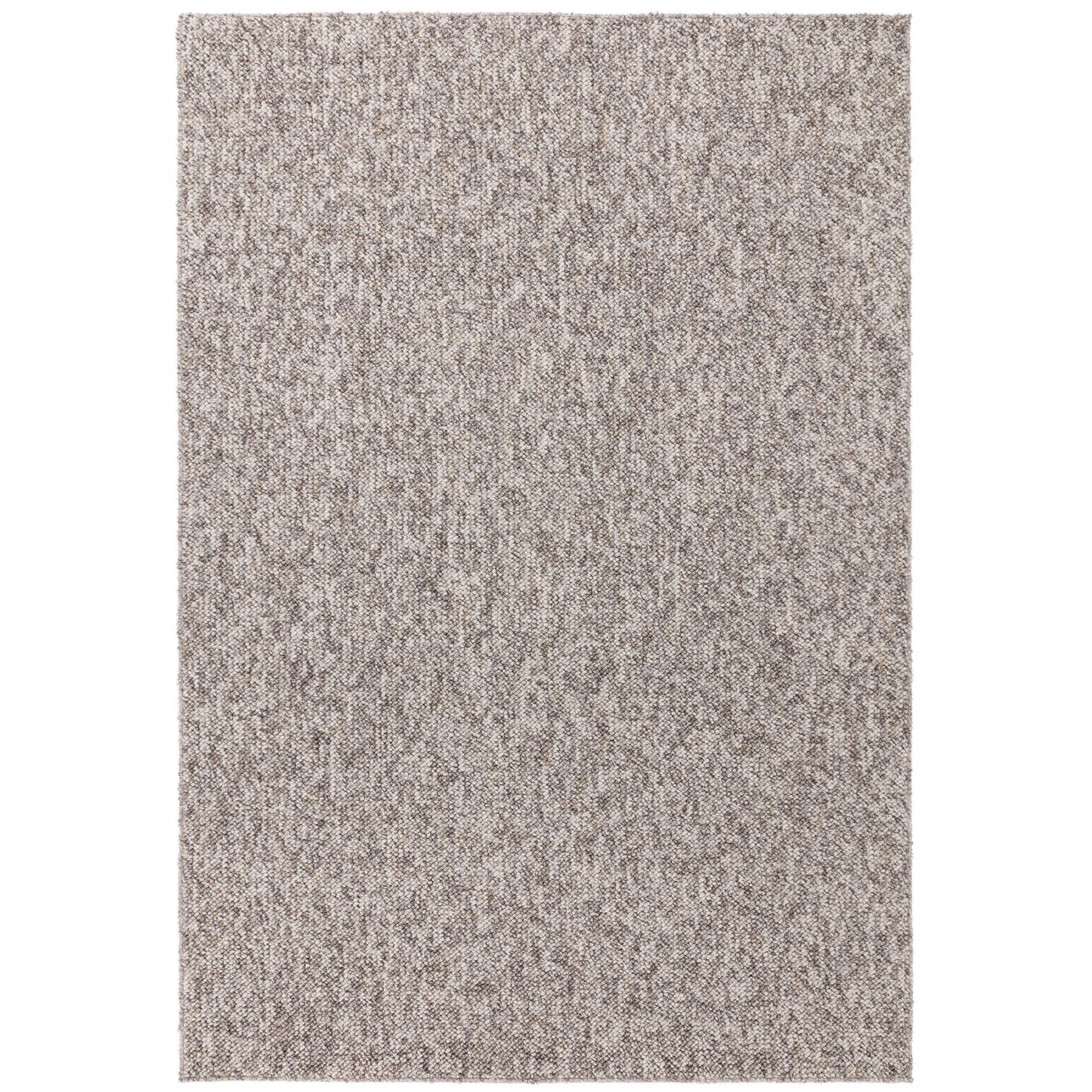 Boden Boho Washable Plain Textured Rugs in Stone Grey