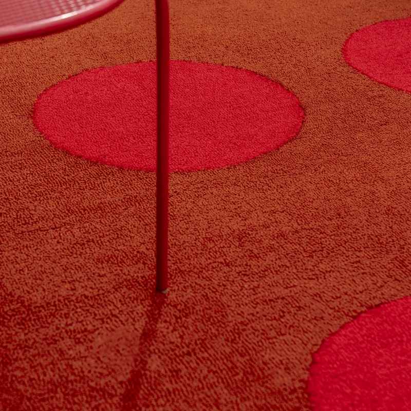 Habitat Festival Dots Indoor Outdoor Rug 495800 by Brink & Campman in Red