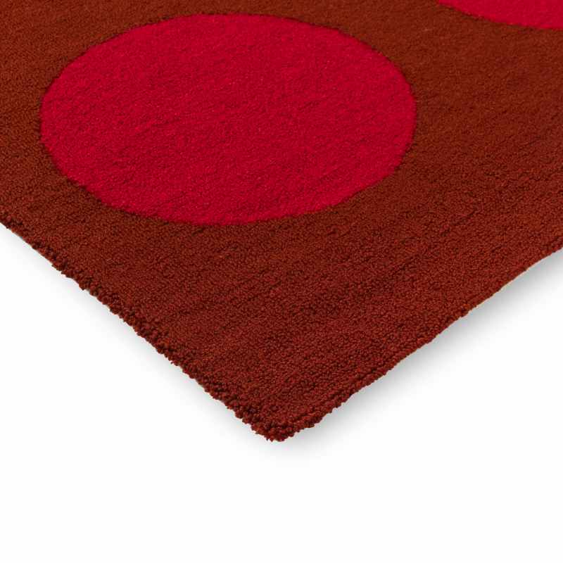 Habitat Festival Dots Indoor Outdoor Rug 495800 by Brink & Campman in Red