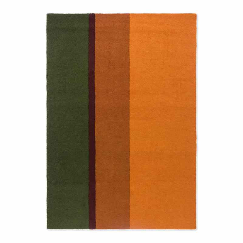 Habitat Festival Stripe Indoor Outdoor Rug 496513 by Brink & Campman in Orange