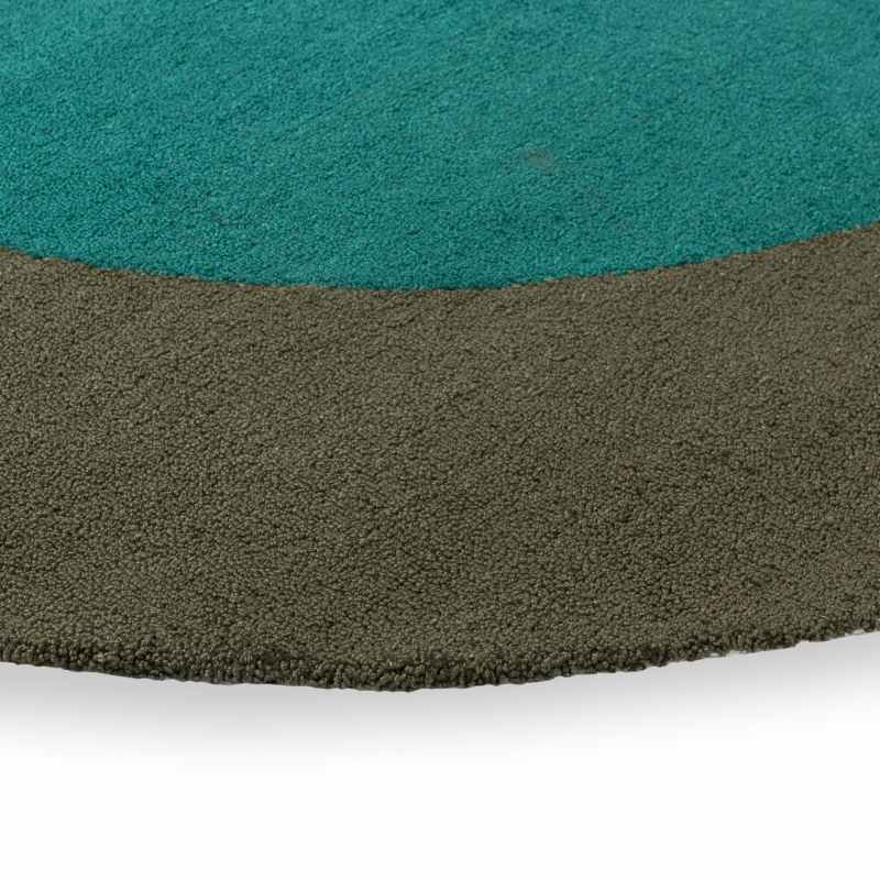 Habitat Festival Round Indoor Outdoor Rug 496308 by Brink & Campman in Aqua Blue