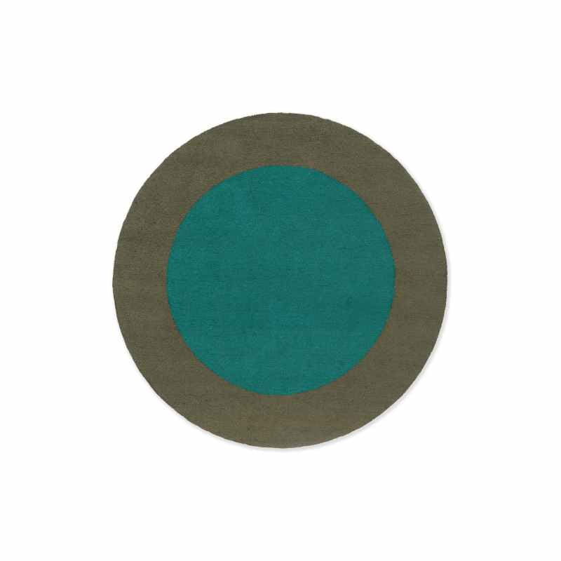Habitat Festival Round Indoor Outdoor Rug 496308 by Brink & Campman in Aqua Blue