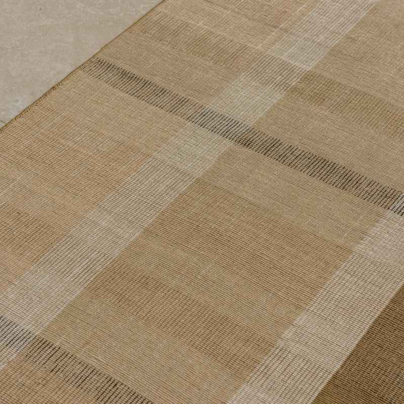 Zona Block Stripe Indoor Outdoor Rug 497501 by Brink & Campman in Cashew